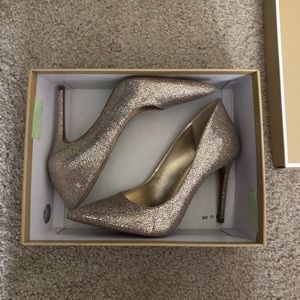 Michael Kors Gold Pointy Heels